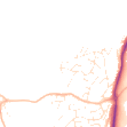 Daytime road noise heatmap for TQ12 6FQ