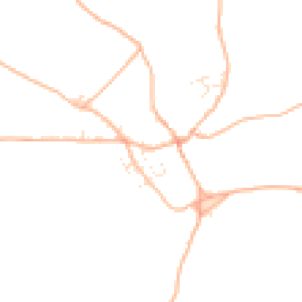 Daytime road noise heatmap for TQ12 6FZ