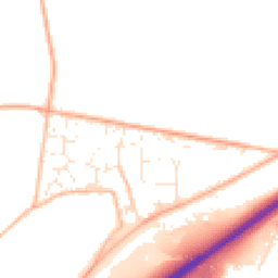 Daytime road noise heatmap for TQ12 6GF