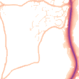 Daytime road noise heatmap for TQ12 6GW
