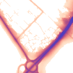 Daytime road noise heatmap for TQ12 6GX