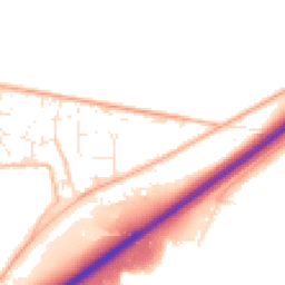 Daytime road noise heatmap for TQ12 6HB