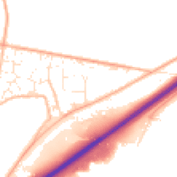 Daytime road noise heatmap for TQ12 6HF