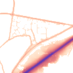 Daytime road noise heatmap for TQ12 6JJ