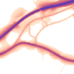Daytime road noise heatmap for TQ12 6JP