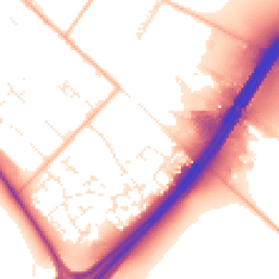 Daytime road noise heatmap for TQ12 6SW