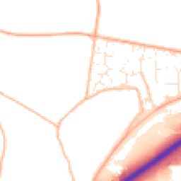 Daytime road noise heatmap for TQ12 6UP