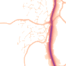 Daytime road noise heatmap for TQ12 6YG