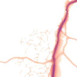 Daytime road noise heatmap for TQ12 6YP
