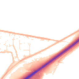 Daytime road noise heatmap for TQ12 6YU