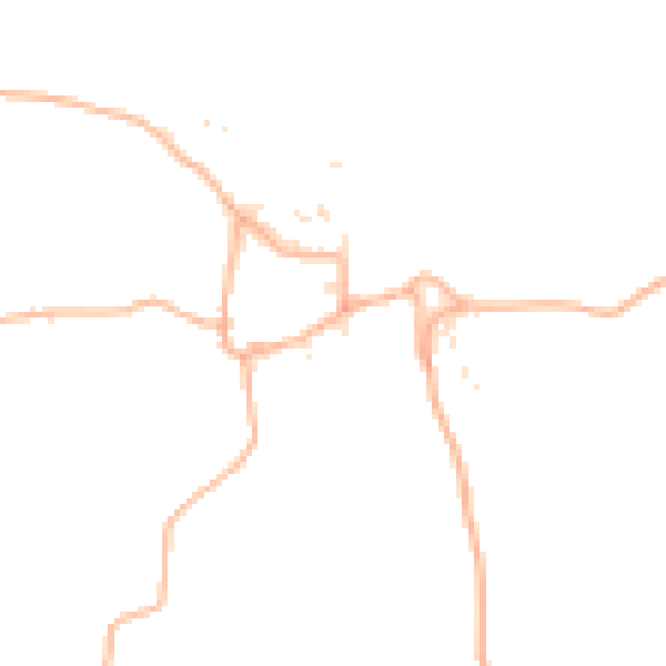Daytime road noise heatmap for TQ12 6YW