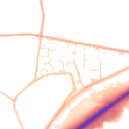 Daytime road noise heatmap for TQ12 6YX