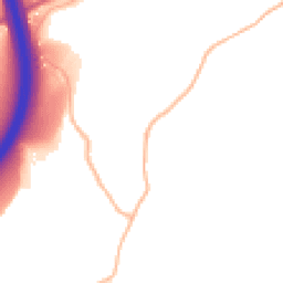 Daytime road noise heatmap for TQ13 0AH