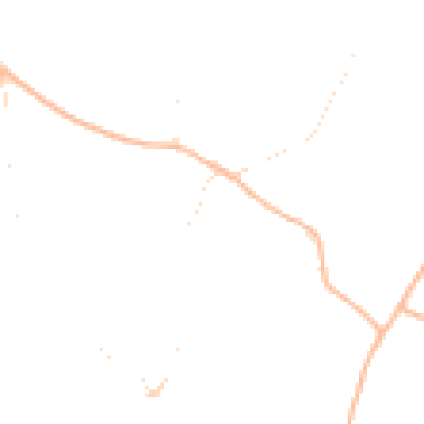 Daytime road noise heatmap for TQ13 0AZ