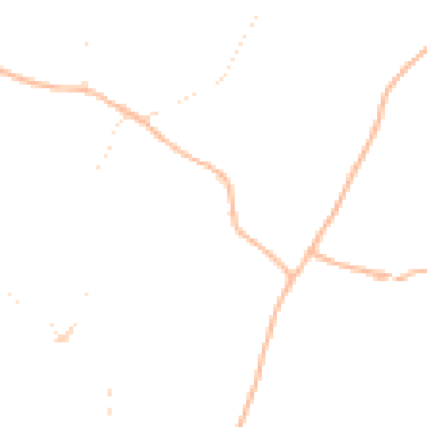Daytime road noise heatmap for TQ13 0BG
