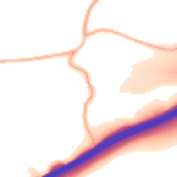 Daytime road noise heatmap for TQ13 0BS