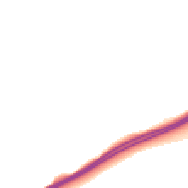 Night-time road noise heatmap for TQ13 0BS