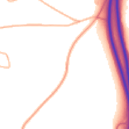 Daytime road noise heatmap for TQ13 0BT
