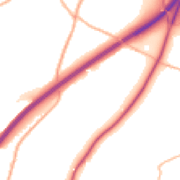 Daytime road noise heatmap for TQ13 0DE