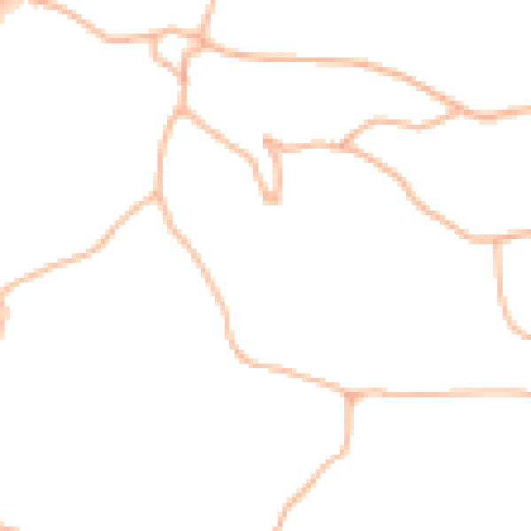 Daytime road noise heatmap for TQ13 0DH