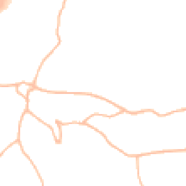 Daytime road noise heatmap for TQ13 0DQ