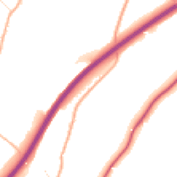 Daytime road noise heatmap for TQ13 0DR