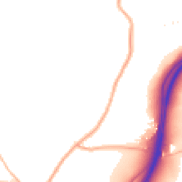 Daytime road noise heatmap for TQ13 0DX