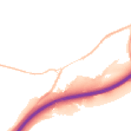 Night-time road noise heatmap for TQ13 0ET