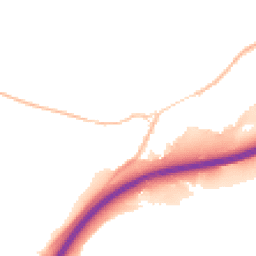 Night-time road noise heatmap for TQ13 0EZ
