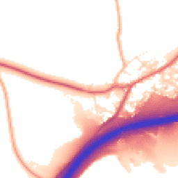 Daytime road noise heatmap for TQ13 0FE