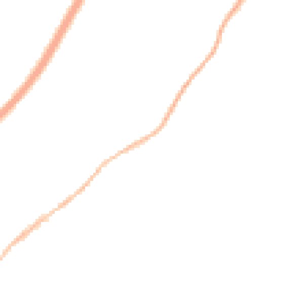 Night-time road noise heatmap for TQ13 0FF