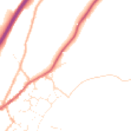 Daytime road noise heatmap for TQ13 0FH