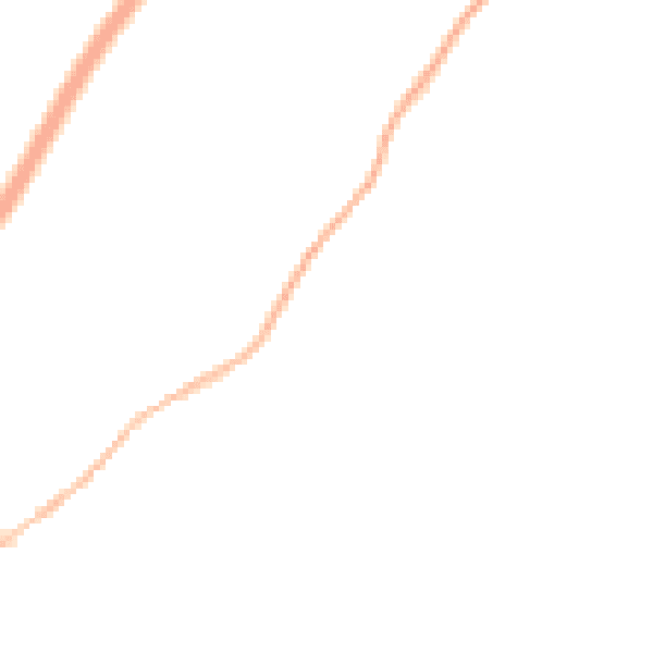 Night-time road noise heatmap for TQ13 0FH