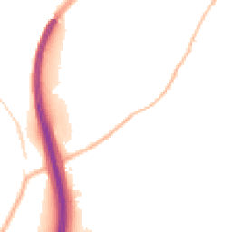 Night-time road noise heatmap for TQ13 0FT