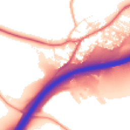 Daytime road noise heatmap for TQ13 0HH