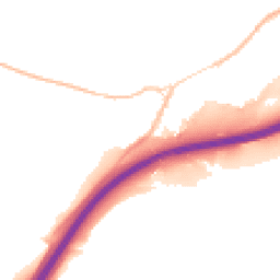 Night-time road noise heatmap for TQ13 0HH