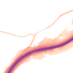 Night-time road noise heatmap for TQ13 0HR