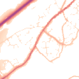 Daytime road noise heatmap for TQ13 0JG