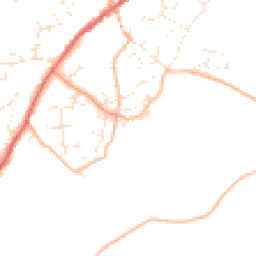 Daytime road noise heatmap for TQ13 0JL