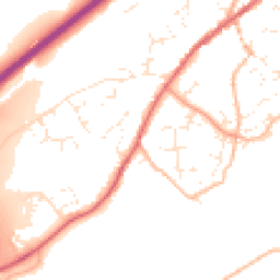 Daytime road noise heatmap for TQ13 0JQ
