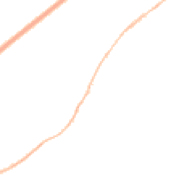 Night-time road noise heatmap for TQ13 0JQ