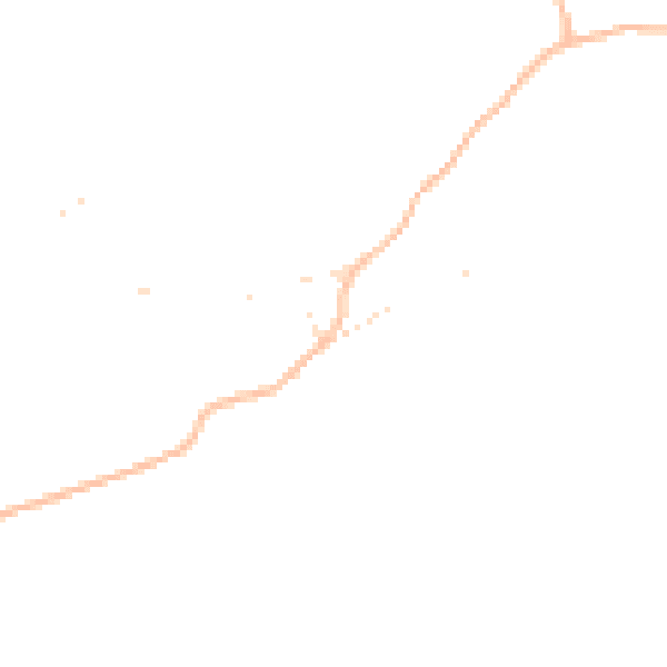 Daytime road noise heatmap for TQ13 0NN