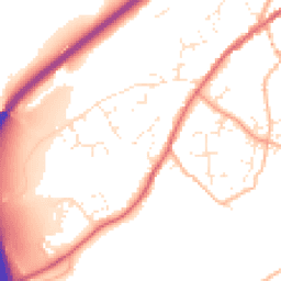 Daytime road noise heatmap for TQ13 0PB