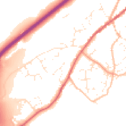Daytime road noise heatmap for TQ13 0PF
