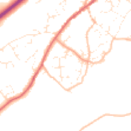 Daytime road noise heatmap for TQ13 0PN