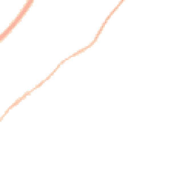 Night-time road noise heatmap for TQ13 0PQ