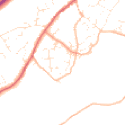 Daytime road noise heatmap for TQ13 0PR
