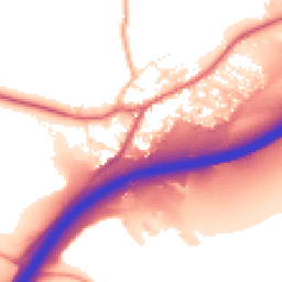 Daytime road noise heatmap for TQ13 0RD