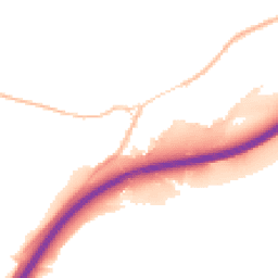 Night-time road noise heatmap for TQ13 0RD