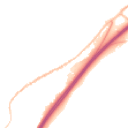 Night-time road noise heatmap for TQ13 7AL